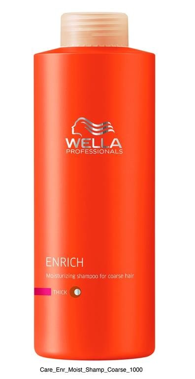 Шампуни для волос:  Wella Professionals -  Питательный шампунь для увлажнения жестких волос Enrich (1000 мл)