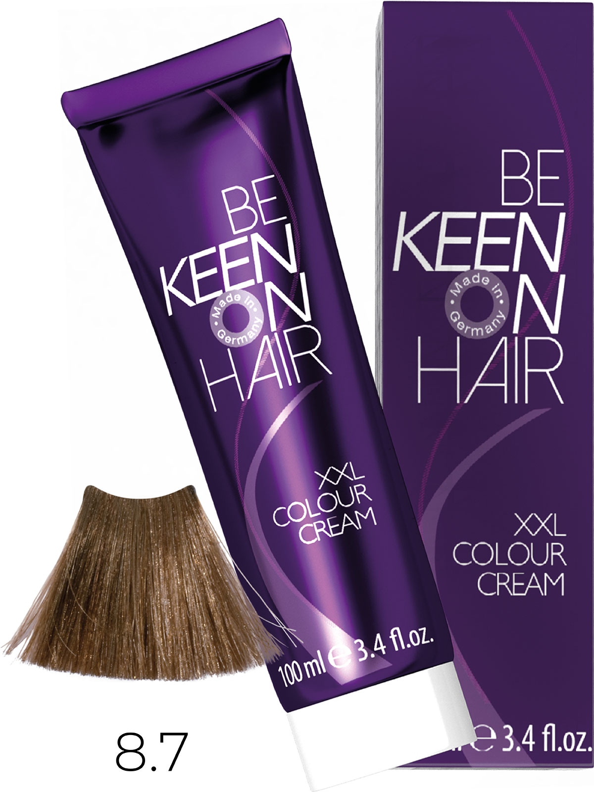 Оттеночные красители:  KEEN -  Крем-краска для волос KEEN COLOUR CREAM XXL 8.7 Песочный Sand