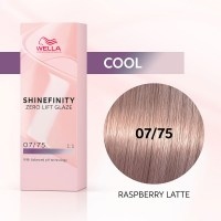 Профессиональные краски для волос:  Wella Professionals -   SHINEFINITY. ЦВЕТНОЕ ГЛАЗИРОВАНИЕ 07/75 Малиновое латте  (60 мл)