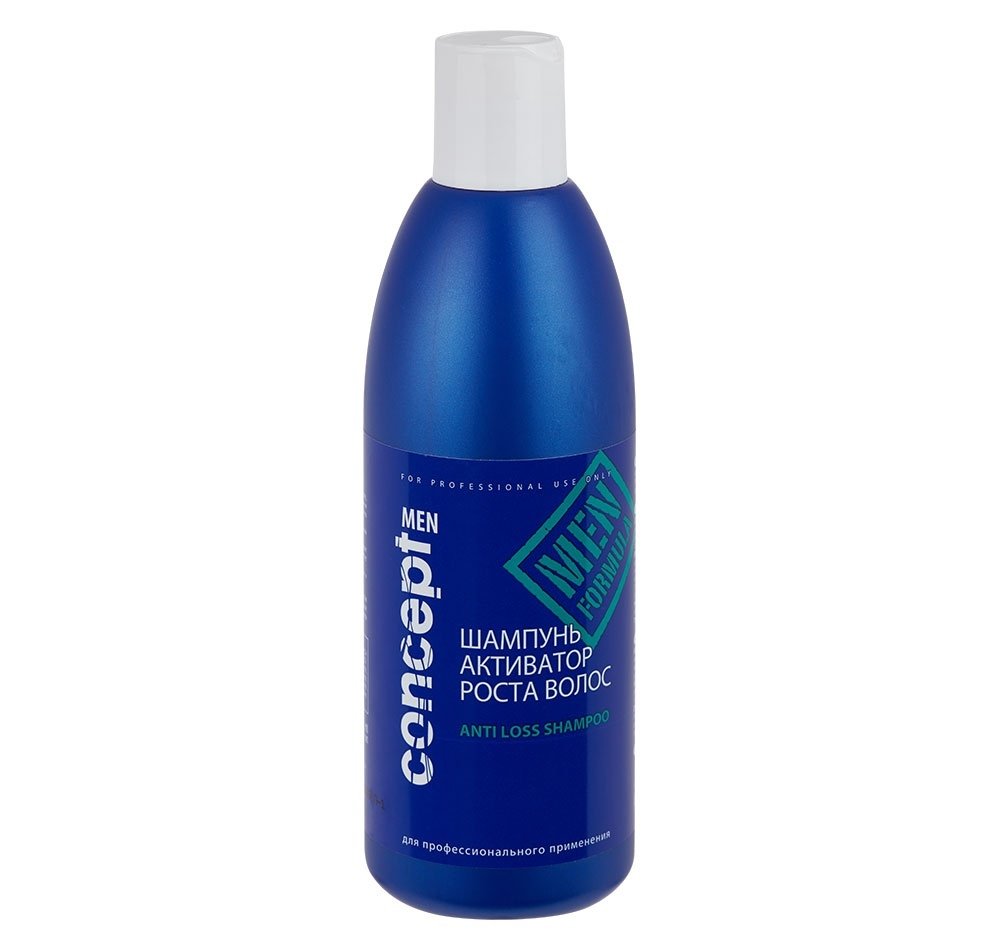Мужские шампуни:  Concept -  Шампунь Men активатор роста волос Anti loss shampoo (300 мл)